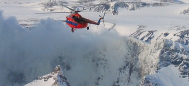 Жесткая посадка вертолета на Камчатке.