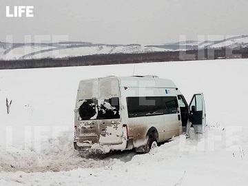 Башкирия столкновение двух автобусов